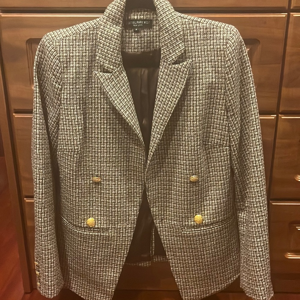 Central Park West tweed blazer size small